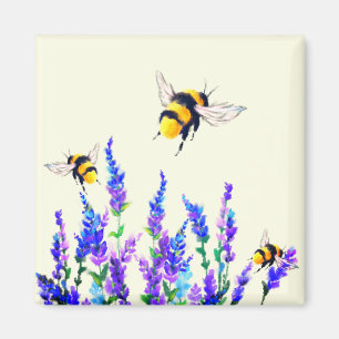 Lente Bloemen en Bijen Magnet Gift