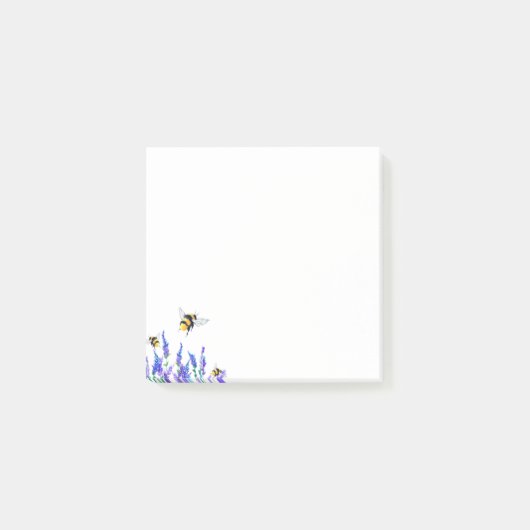Lente Bloemen en Bijen Sticky Notes (Voorkant)