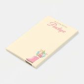 Lente Bloemen en Regenlaarzen Post-it® Notes (Schuin)