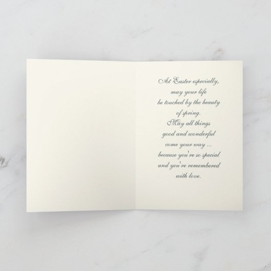 Lente Bloemen Fine Art Custom Pasen Feestdagen Kaart (Binnen)