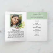 Lente Bloemen Foto Memorial Gevouwen Programma (Binnen)