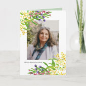 Lente Bloemen Foto Memorial Gevouwen Programma (Voorkant)