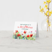 Lente bloemen Gelukkige Moederdag Beste moeders Te Kaart (Gele Bloem)