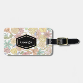 lente bloemen Gepersonaliseerd Bagagelabel