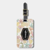  lente bloemen Gepersonaliseerd Bagagelabel (Voorkant verticaal)
