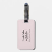  lente bloemen Gepersonaliseerd Bagagelabel (Achterkant verticaal)