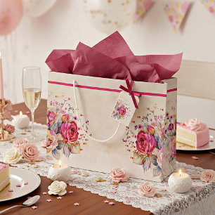 Lente bloemen groot cadeauzakje