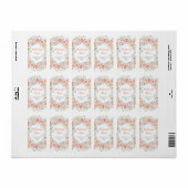 Lente Bloemen Huwelijk Etiket (Full Sheet)