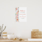 Lente Bloemen Huwelijk Poster (Keuken)