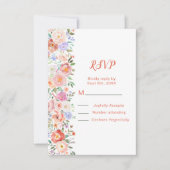 Lente Bloemen Huwelijk RSVP (Voorkant)