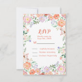 Lente Bloemen Huwelijk RSVP (Voorkant)