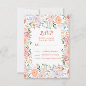 Lente Bloemen Huwelijk RSVP (Voorkant)