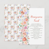 Lente Bloemen Huwelijksreis Fonds Informatiekaartje (Voorkant / Achterkant)