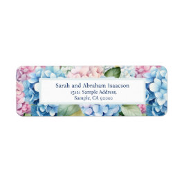 Lente Bloemen Hydrangea Retouradres Labels