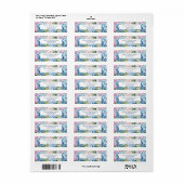 Lente Bloemen Hydrangea Retouradres Labels (Full Sheet)