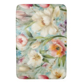 Lente Bloemen in de stijl van het impressionisme Badmat (Voorkant Verticaal)