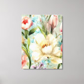 Lente Bloemen in de stijl van het impressionisme Canvas Afdruk (Voorkant)