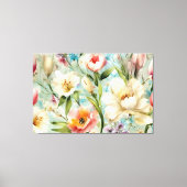 Lente Bloemen in de stijl van het impressionisme Canvas Afdruk (Voorkant)