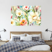 Lente Bloemen in de stijl van het impressionisme Canvas Afdruk (Insitu (Slaapkamer))