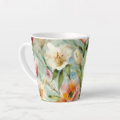 Lente Bloemen in de stijl van het impressionisme Latte Mok (Linkerhoek)