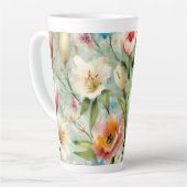 Lente Bloemen in de stijl van het impressionisme Latte Mok (Linkerhoek)