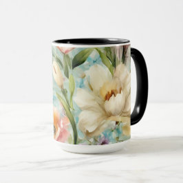 Lente Bloemen in de stijl van het impressionisme Mok