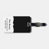 Lente bloemen in een tuin bagagelabel (Achterkant horizontaal)