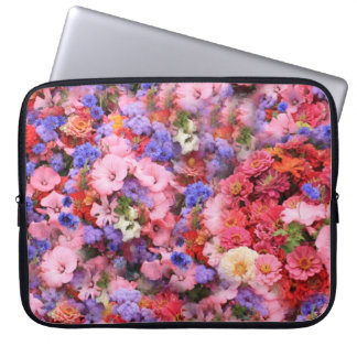 Lente bloemen in het park laptop sleeve