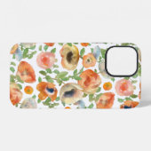 Lente Bloemen in Oranje iPhone Hoesje (Achterkant horizontaal)