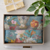 LENTE BLOEMEN IN VAAS DECOUPAGE TISSUEPAPIER (Geschenk)
