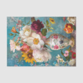 LENTE BLOEMEN IN VAAS DECOUPAGE TISSUEPAPIER (Voorkant)