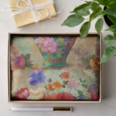 LENTE BLOEMEN IN VAAS DECOUPAGE TISSUEPAPIER (Geschenk)