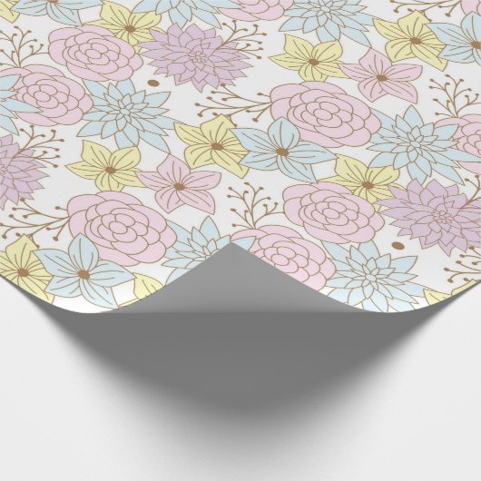 lente bloemen inpakpapier (Hoek)