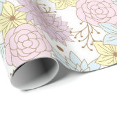 lente bloemen inpakpapier (Rol Hoek)