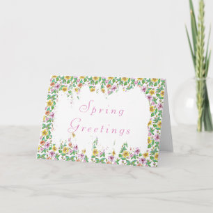 Lente bloemen kaart