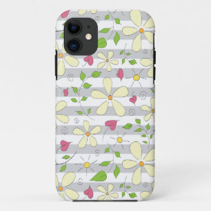 Lente bloemen kamille madeliefje bloemrijke doodle Case-Mate iPhone case