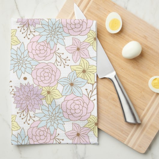 lente bloemen keuken handdoek  (Quarter Fold)