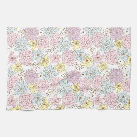 lente bloemen keuken handdoek  (Horizontaal)