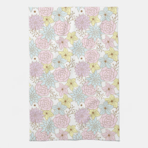 lente bloemen keuken handdoek