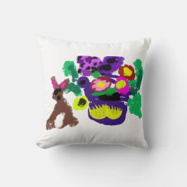 Lente bloemen Konijn vreugde Kussen