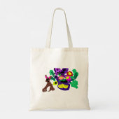 Lente bloemen Konijn vreugde Tote Bag (Achterkant)