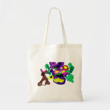 Lente bloemen Konijn vreugde