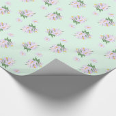 Lente bloemen krokussen cadeaupapier (Hoek)