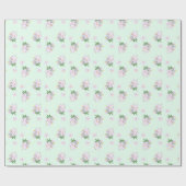 Lente bloemen krokussen cadeaupapier (Vlak)