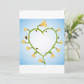 Lente Bloemen Kunst Uitnodigingen (Staand voorkant)