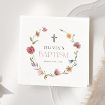 Lente Bloemen Meisje Doop Feest