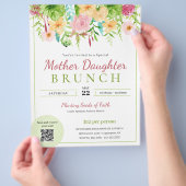 Lente Bloemen Moeder Dochter Kerk Brunch Flyer (Hand)