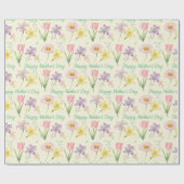 Lente Bloemen Moederdag Cadeaupapier (Vlak)