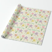 Lente Bloemen Moederdag Cadeaupapier (Uitgerold)