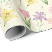 Lente Bloemen Moederdag Cadeaupapier (Rol Hoek)